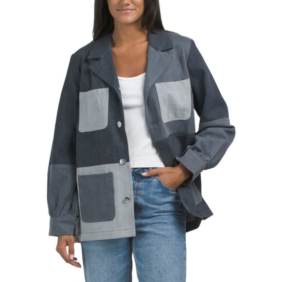 SEVENTY+MOCHI Vintage Black Star Chore Jacket - Picture 1 of 2